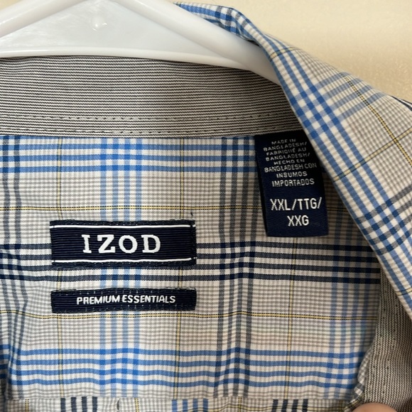 Izod Casual Button Down Gray XXL - Picture 2 of 2